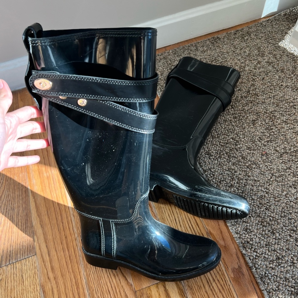 Coach black boot